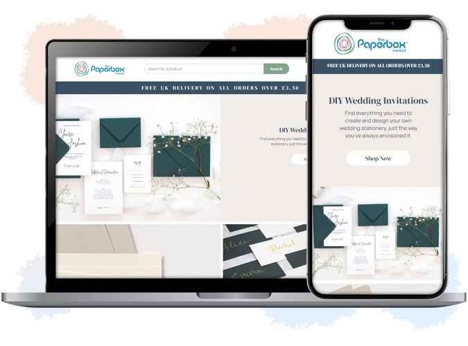 A website designed by DoveCreation UK in York on a MacBook